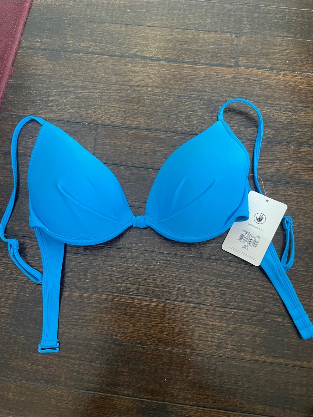 Body Glove Electric Blue Padded Bikini Top
